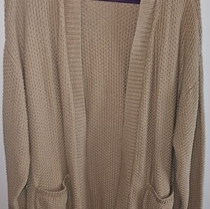 Gap 100%Cotton Womens Long Textured Weave Cardigan Sweater. Cottage Core Y2k War